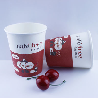 Ετικέτα Εκτυπωμένα 12 Oz κυματισμένα φλιτζάνια Κουκούπια χαρτιού καφέ