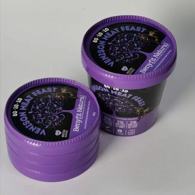 475 ml βιοαποικοδομητικές μπανιέρες για παγωτό με καπάκια, 520 ml παγωτό χαρτί μπολ