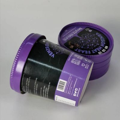 475 ml βιοαποικοδομητικές μπανιέρες για παγωτό με καπάκια, 520 ml παγωτό χαρτί μπολ