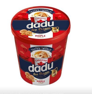 475 ml βιοαποικοδομητικές μπανιέρες για παγωτό με καπάκια, 520 ml παγωτό χαρτί μπολ