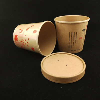 250 ml 8 Oz Κούπες χαρτιού για σούπα ανακυκλώσιμες για φαγητό