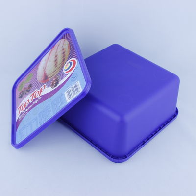 Τροφικά προϊόντα παγωτό χάρτινα φλιτζάνια με κάλυμμα Σφιχτά σφραγισμένα μπουλόνια μιας χρήσης