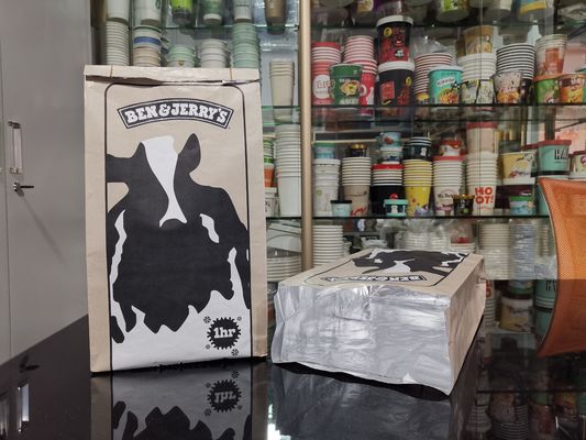 Ταχυφαγεία Φόλιο Εφοδιασμένο σάντουιτς σακούλες Takeaway Ανακυκλώσιμες συσκευασίες χαρτιού