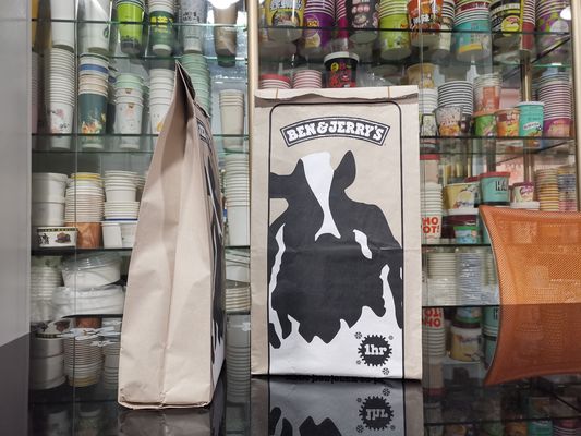 Ταχυφαγεία Φόλιο Εφοδιασμένο σάντουιτς σακούλες Takeaway Ανακυκλώσιμες συσκευασίες χαρτιού