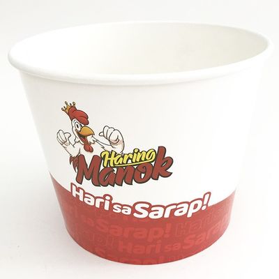 Οικολογικά φιλικό φρυγανισμένο κοτόπουλο κουβά χαρτιού, 85 ουγκιές απορριπτέα χαρτιά για φαγητό.