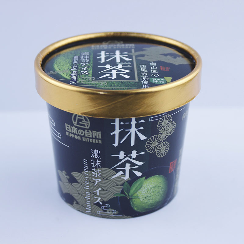 Εκτύπωση 4oz παγωτό χάρτινο φλιτζάνι με κάλυμμα 120ml μια φορά εξατομικευμένο