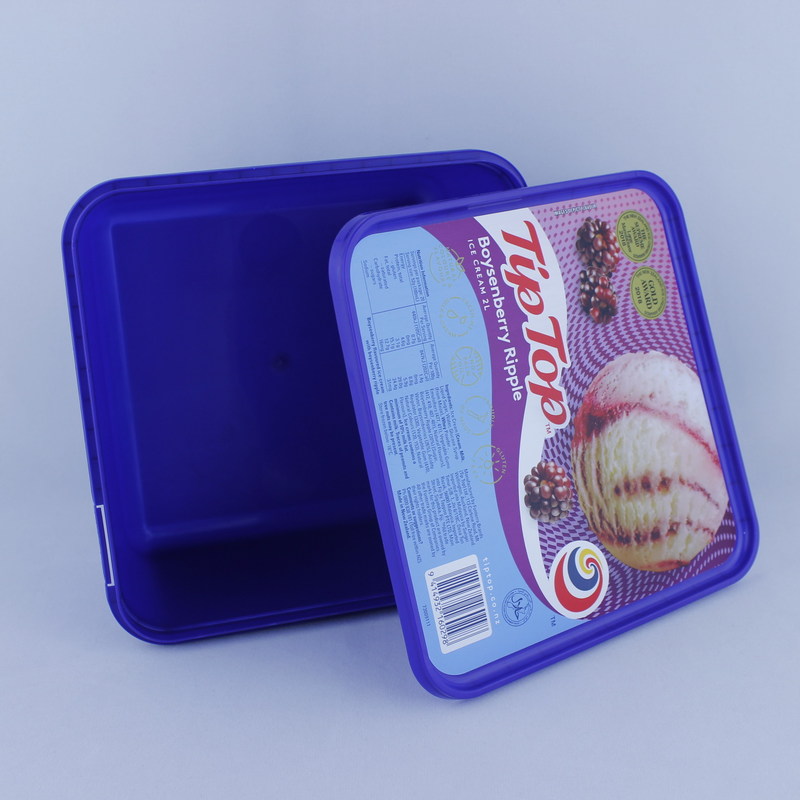 Τροφικά προϊόντα παγωτό χάρτινα φλιτζάνια με κάλυμμα Σφιχτά σφραγισμένα μπουλόνια μιας χρήσης